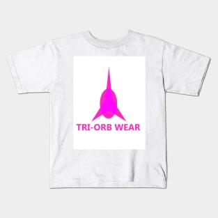 TRI-ORB WEAR, PINK VERSION LOGO DESIGN BEST AND VIBRANT Kids T-Shirt